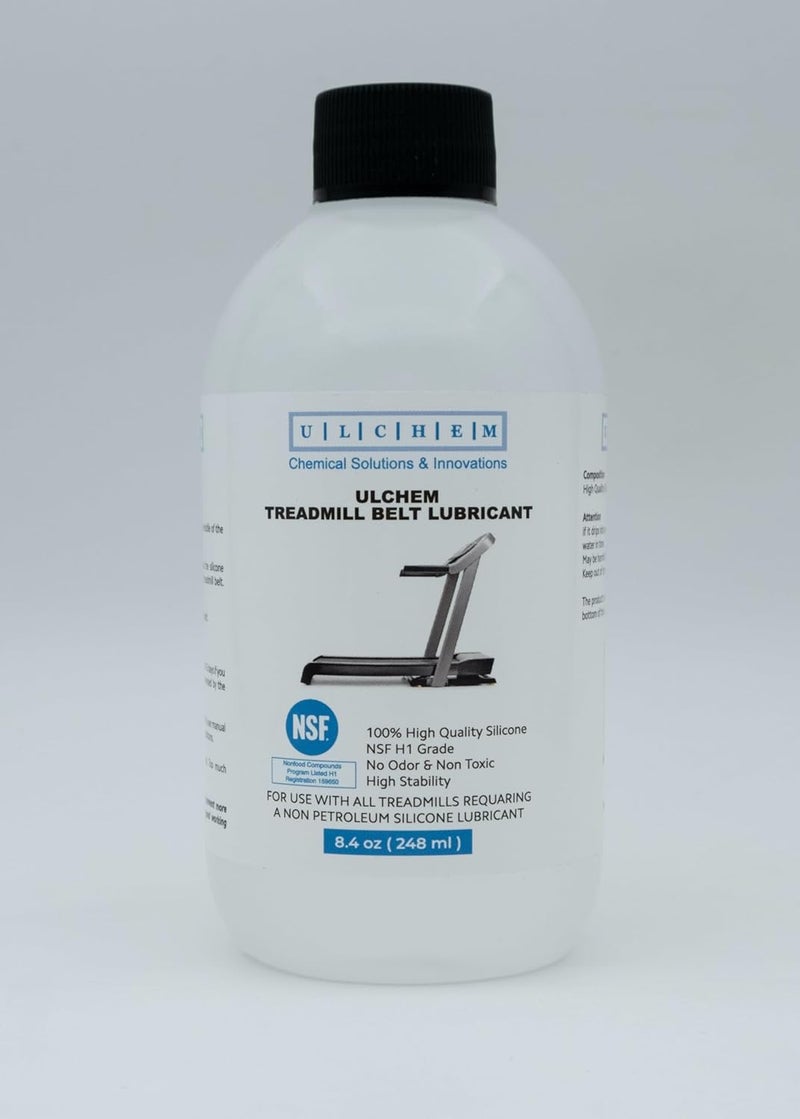 ULCHEM Silicone Treadmill Belt Lubricant, NSF H1 Grade,13-inch Application Tubes, Pure Silicone Oil, Non-Toxic & Odorless, High-Temperature Resistant, Easy to Use for All Brands (8.4 oz/248 ml) - Image 2